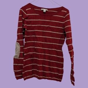 Banana Republic Merino Red Patch Sweater, Size XS